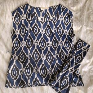 Geometric print top